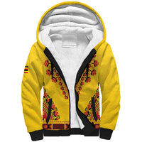 Personalized Uganda African Dashiki Sherpa Hoodie - Wonder Print Shop