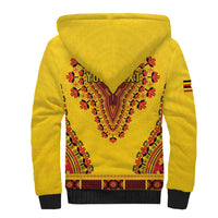 Personalized Uganda African Dashiki Sherpa Hoodie - Wonder Print Shop