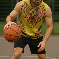 Personalized Uganda African Dashiki Sleeveless Hoodie - Wonder Print Shop