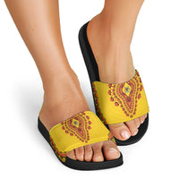 Uganda African Dashiki Slide Sandals - Wonder Print Shop