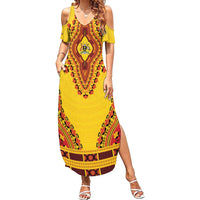 Personalized Uganda African Dashiki Summer Maxi Dress - Wonder Print Shop