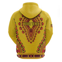 Personalized Uganda African Dashiki Zip Hoodie - Wonder Print Shop