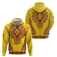 Personalized Uganda African Dashiki Zip Hoodie - Wonder Print Shop