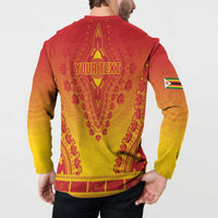 Personalized Zimbabwe African Dashiki Button Sweatshirt - Wonder Print Shop