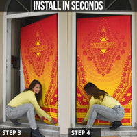Personalized Zimbabwe African Dashiki Door Cover - Wonder Print Shop