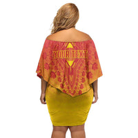Personalized Zimbabwe African Dashiki Family Matching Off Shoulder Short Dress and Hawaiian Shirt - Wonder Print Shop