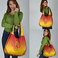 Zimbabwe African Dashiki Grocery Bag - Wonder Print Shop