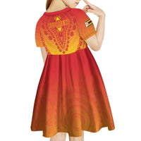 Personalized Zimbabwe African Dashiki Kid Short Sleeve Dress - Wonder Print Shop