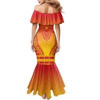 Personalized Zimbabwe African Dashiki Mermaid Dress - Wonder Print Shop