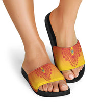 Zimbabwe African Dashiki Slide Sandals - Wonder Print Shop
