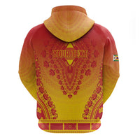Personalized Zimbabwe African Dashiki Zip Hoodie - Wonder Print Shop