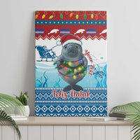 Personalised Cape Verde Christmas Canvas Wall Art Manatee Feliz Natal - Wonder Print Shop