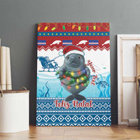 Personalised Cape Verde Christmas Canvas Wall Art Manatee Feliz Natal - Wonder Print Shop