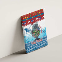 Personalised Cape Verde Christmas Canvas Wall Art Manatee Feliz Natal - Wonder Print Shop