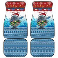 Personalised Cape Verde Christmas Car Mats Manatee Feliz Natal - Wonder Print Shop