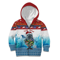 Personalised Cape Verde Christmas Kid Hoodie Manatee Feliz Natal - Wonder Print Shop