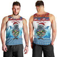 Personalised Cape Verde Christmas Men Tank Top Manatee Feliz Natal - Wonder Print Shop