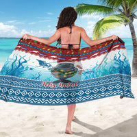 Personalised Cape Verde Christmas Sarong Manatee Feliz Natal - Wonder Print Shop