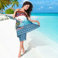 Personalised Cape Verde Christmas Sarong Manatee Feliz Natal - Wonder Print Shop