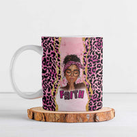 Black Her Story Ceramic Mug Faith Pink Leopard - Wonder Print Shop