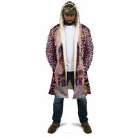Black Her Story Cloak Faith Pink Leopard - Wonder Print Shop