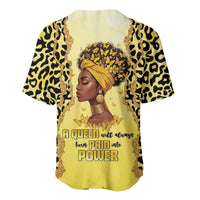 Black Her Story Baseball Jersey A Queen Turns Pain Into Power - Wonder Print Shop