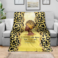 Black Her Story Blanket A Queen Turns Pain Into Power - Wonder Print Shop