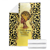 Black Her Story Blanket A Queen Turns Pain Into Power - Wonder Print Shop