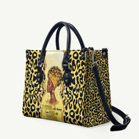 Black Her Story Leather Bag A Queen Turns Pain Into Power - Wonder Print Shop