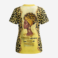 Black Her Story Scrub Top A Queen Turns Pain Into Power - Wonder Print Shop