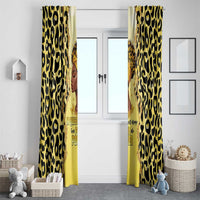 Black Her Story Window Curtain A Queen Turns Pain Into Power - Wonder Print Shop