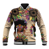 Black Her Story Sunshine Hurricane Baseball Jacket Empowered Black Woman - Wonder Print Shop