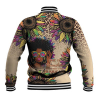 Black Her Story Sunshine Hurricane Baseball Jacket Empowered Black Woman - Wonder Print Shop