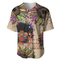 Black Her Story Sunshine Hurricane Baseball Jersey Empowered Black Woman - Wonder Print Shop