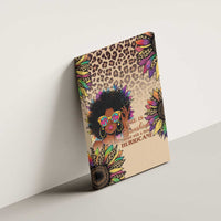 Black Her Story Sunshine Hurricane Canvas Wall Art Empowered Black Woman - Wonder Print Shop