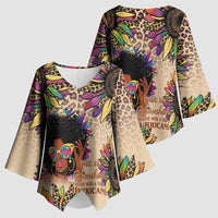 Black Her Story Sunshine Hurricane Kimono Sleeve Blouse Empowered Black Woman - Wonder Print Shop