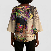 Black Her Story Sunshine Hurricane Kimono Sleeve Blouse Empowered Black Woman - Wonder Print Shop