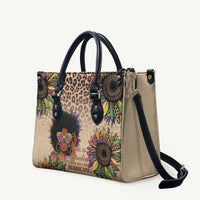 Black Her Story Sunshine Hurricane Leather Bag Empowered Black Woman - Wonder Print Shop