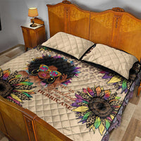 Black Her Story Sunshine Hurricane Quilt Bed Set Empowered Black Woman - Wonder Print Shop