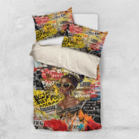 Black Her Story Graffiti Queen Bedding Set Black Woman Empowerment - Wonder Print Shop