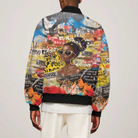 Black Her Story Graffiti Queen Bomber Jacket Black Woman Empowerment - Wonder Print Shop