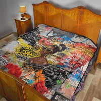 Black Her Story Graffiti Queen Quilt Black Woman Empowerment - Wonder Print Shop