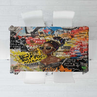 Black Her Story Graffiti Queen Tablecloth Black Woman Empowerment - Wonder Print Shop