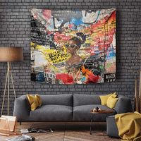 Black Her Story Graffiti Queen Tapestry Black Woman Empowerment - Wonder Print Shop