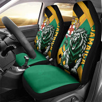 Jamaica Lion Car Seat Cover Coat Of Arms - Sporty Style