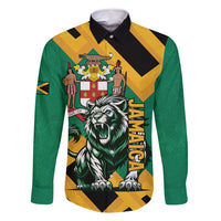 Jamaica Lion Family Matching Summer Maxi Dress and Hawaiian Shirt Coat Of Arms - Sporty Style