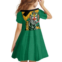Jamaica Lion Family Matching Tank Maxi Dress and Hawaiian Shirt Coat Of Arms - Sporty Style