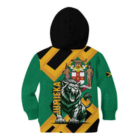 Jamaica Lion Kid Hoodie Coat Of Arms - Sporty Style
