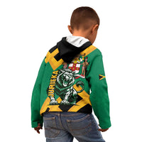 Jamaica Lion Kid Hoodie Coat Of Arms - Sporty Style