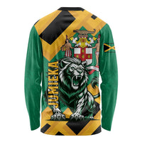 Jamaica Lion Long Sleeve Shirt Coat Of Arms - Sporty Style